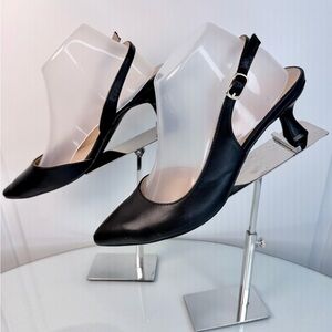 Elegant Black Slingback Heels